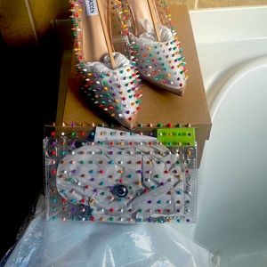 BSeduce Multi Color Clear Purse Steve Madden
